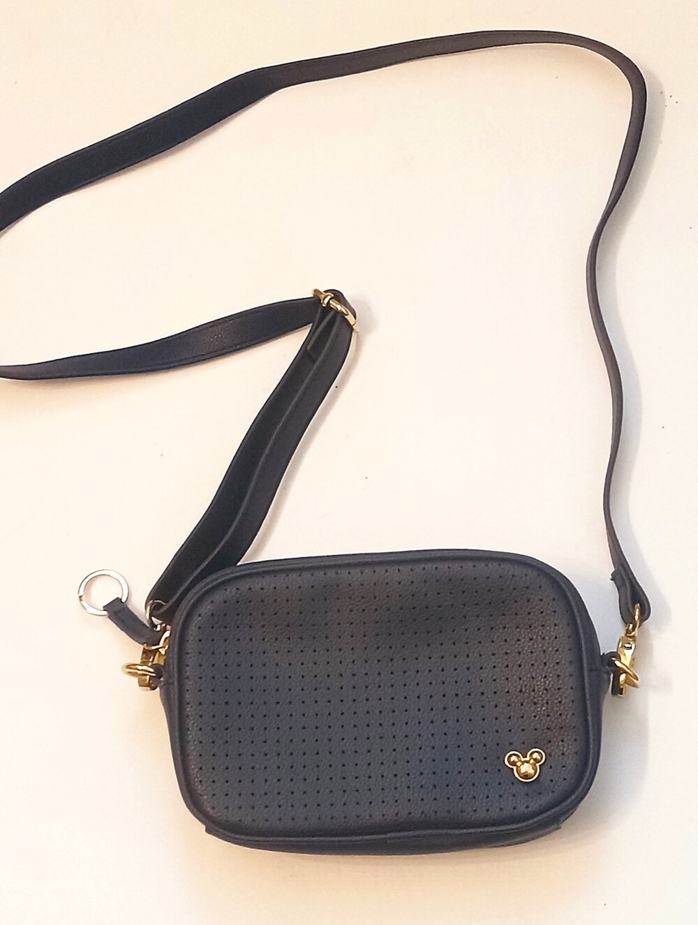 DISNEY Mickey Mouse Icon Blue Convertible Belt Fanny Pack Crossbody Bag NWOT
